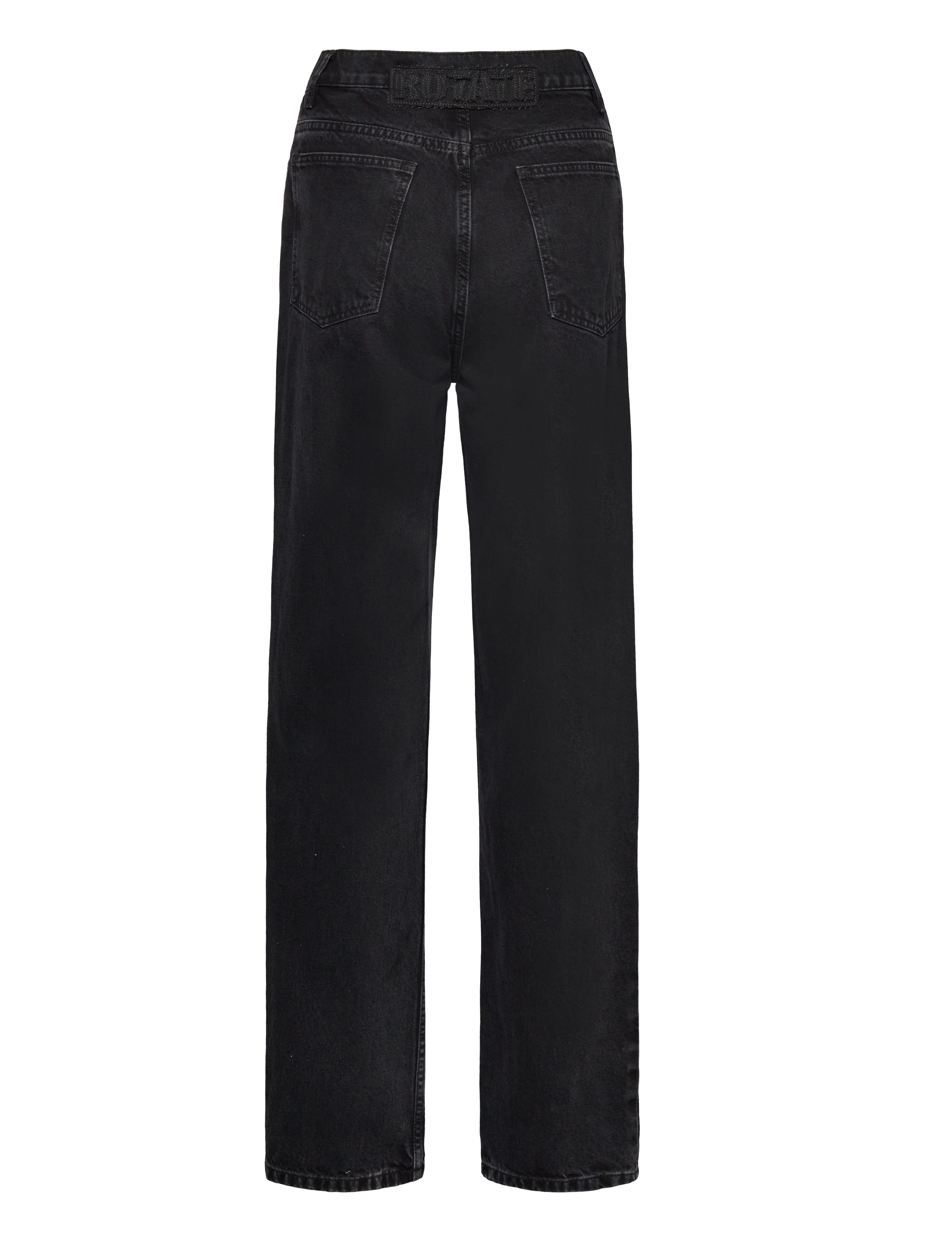 ROTATE - Washed Denim Jeans - straight jeans - black - washed - 1