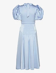 ROTATE Birger Christensen - SATIN PUFF MIDI DRESS - ballīšu apģērbs par outlet cenām - placid blue - 1