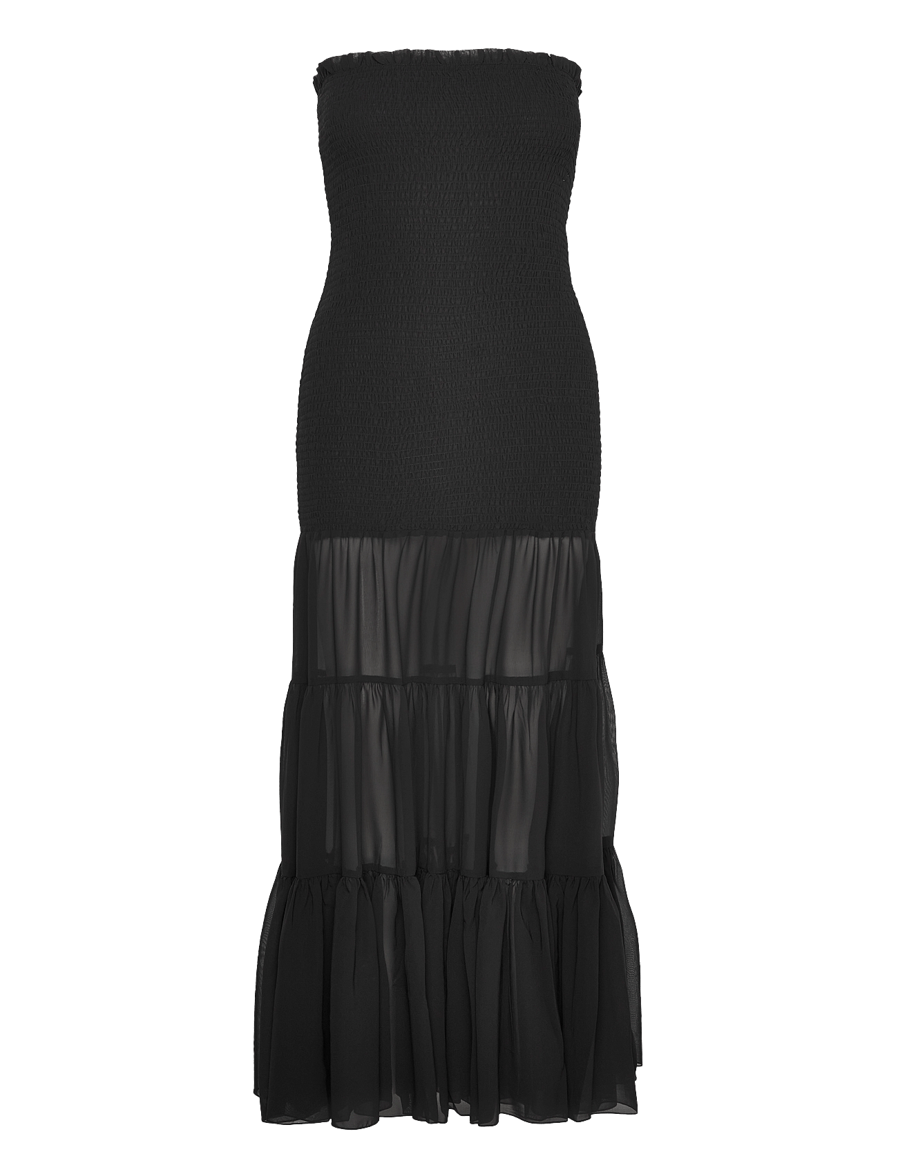 CHIFFON STRAPLESS DRESS