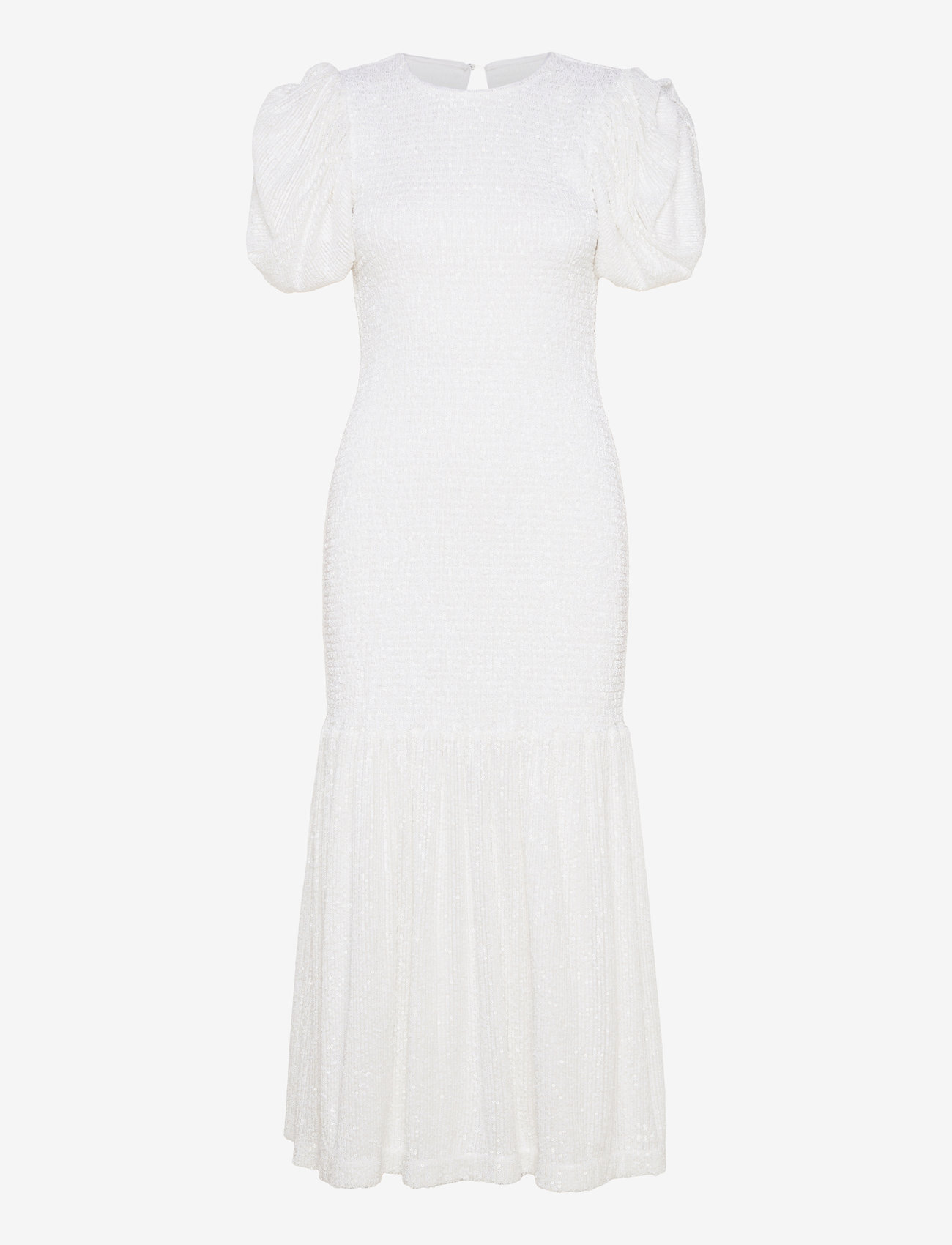 ROTATE Birger Christensen - SEQUIN SMOCK PUFFY DRESS - egret - 0