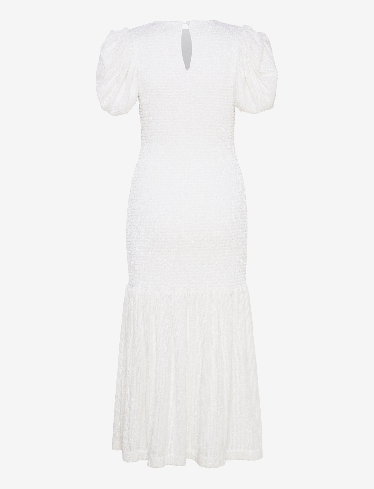 ROTATE Birger Christensen - SEQUIN SMOCK PUFFY DRESS - egret - 1