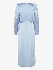 ROTATE Birger Christensen - SATIN MIDI WRAP DRESS - party wear at outlet prices - placid blue - 1