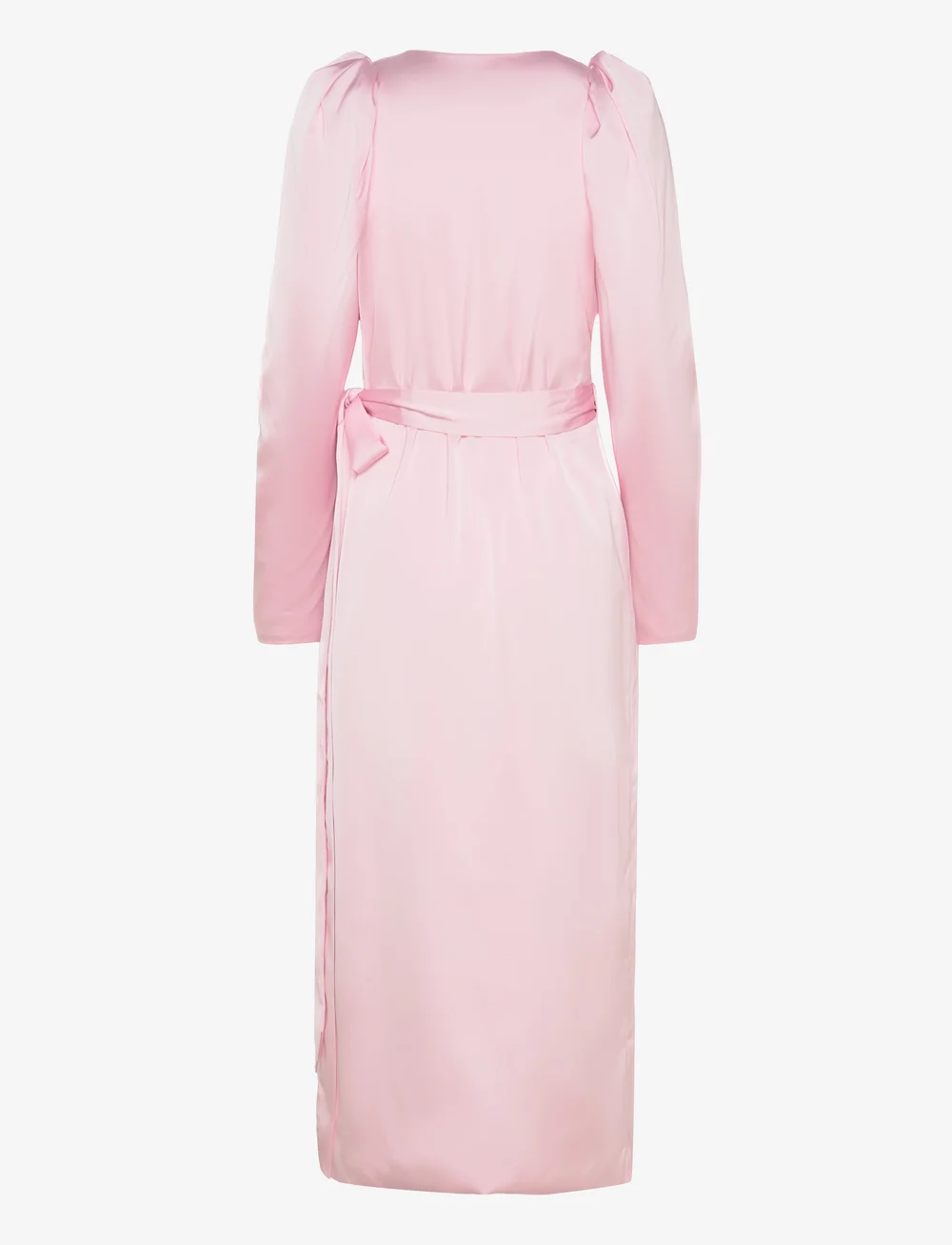 ROTATE Birger Christensen - SATIN MIDI WRAP DRESS - slå-om-kjoler - blushing bride - 1
