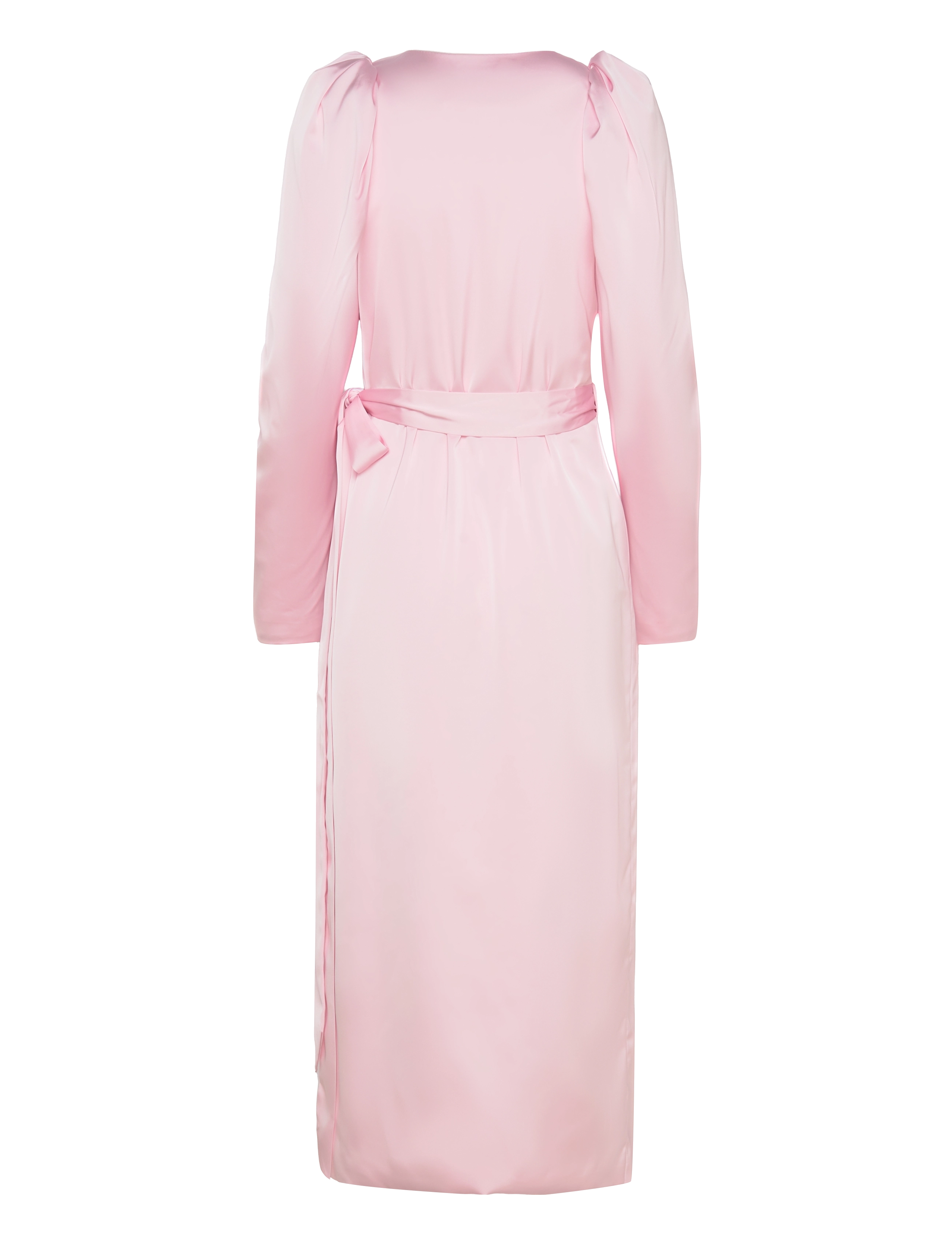 ROTATE - SATIN MIDI WRAP DRESS - slå-om-kjoler - blushing bride - 1