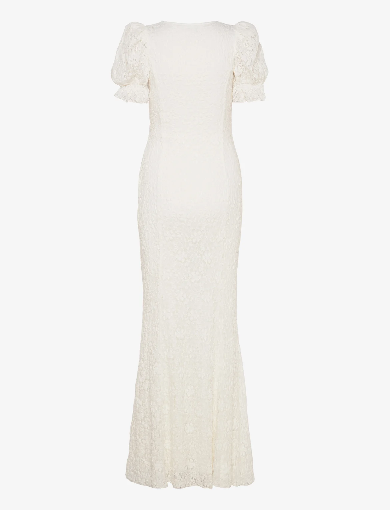 ROTATE Birger Christensen - LACE PUFFY MAXI DRESS - peoriided outlet-hindadega - egret - 1