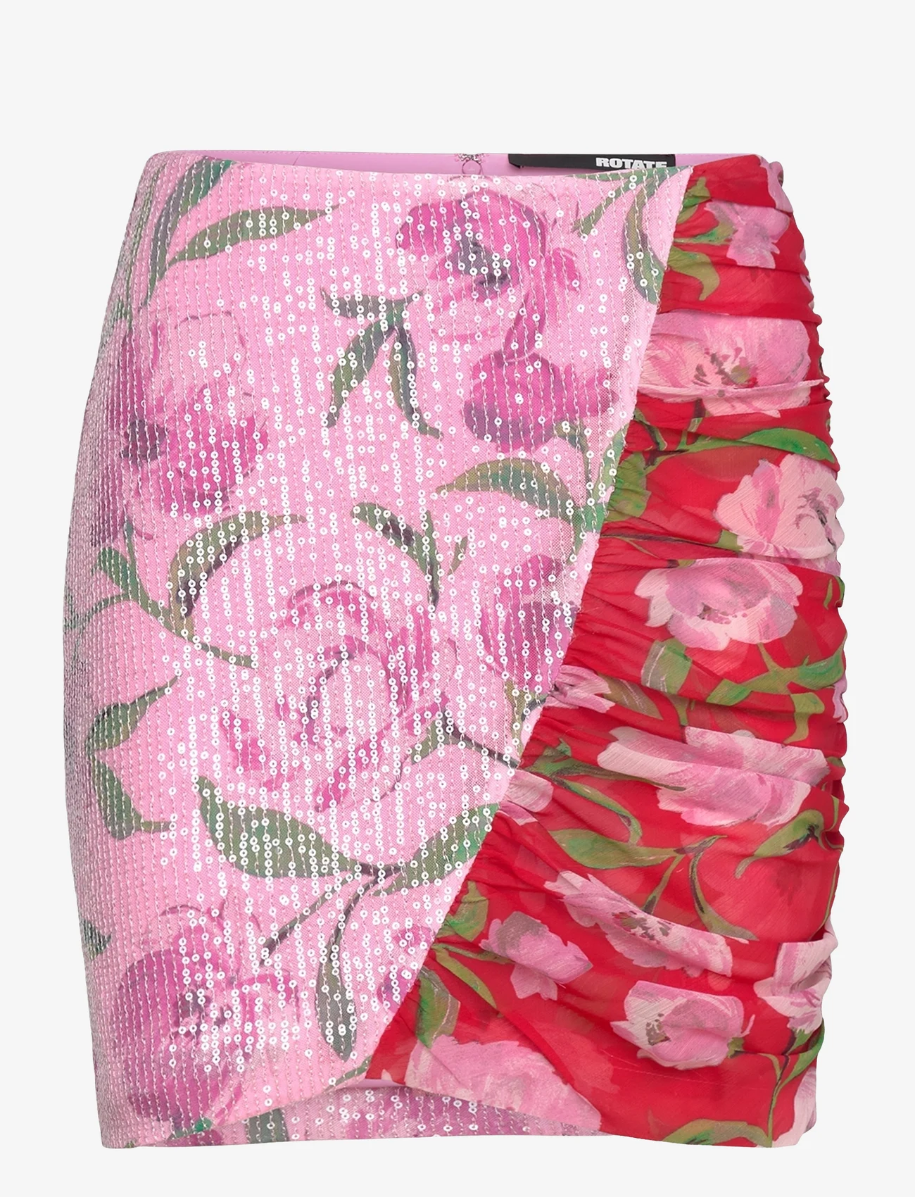 ROTATE Birger Christensen - PRINTED MINI SKIRT - short skirts - wildeve + prism pink comb. - 0