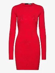 ROTATE Birger Christensen - POINTELLE KNIT MINI DRESS - short dresses - high risk red - 0