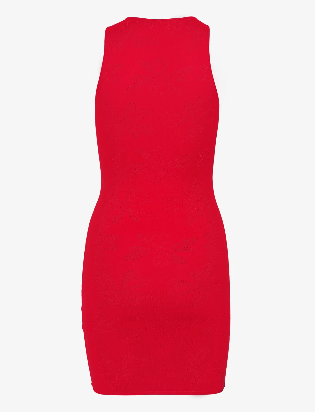 ROTATE Birger Christensen - POINTELLE KNIT TANK DRESS - krótkie sukienki - high risk red - 1