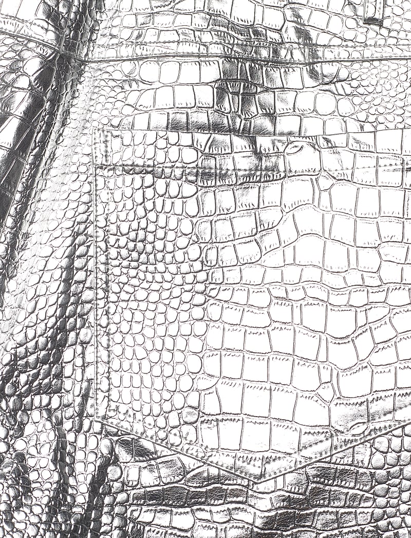 ROTATE Birger Christensen - Textured Pants - hosen mit weitem bein - silver - 4