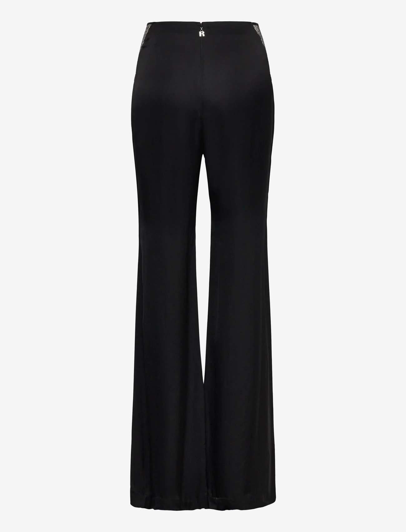 ROTATE Birger Christensen - MID WAIST FLARED PANTS - schlaghose - black - 1