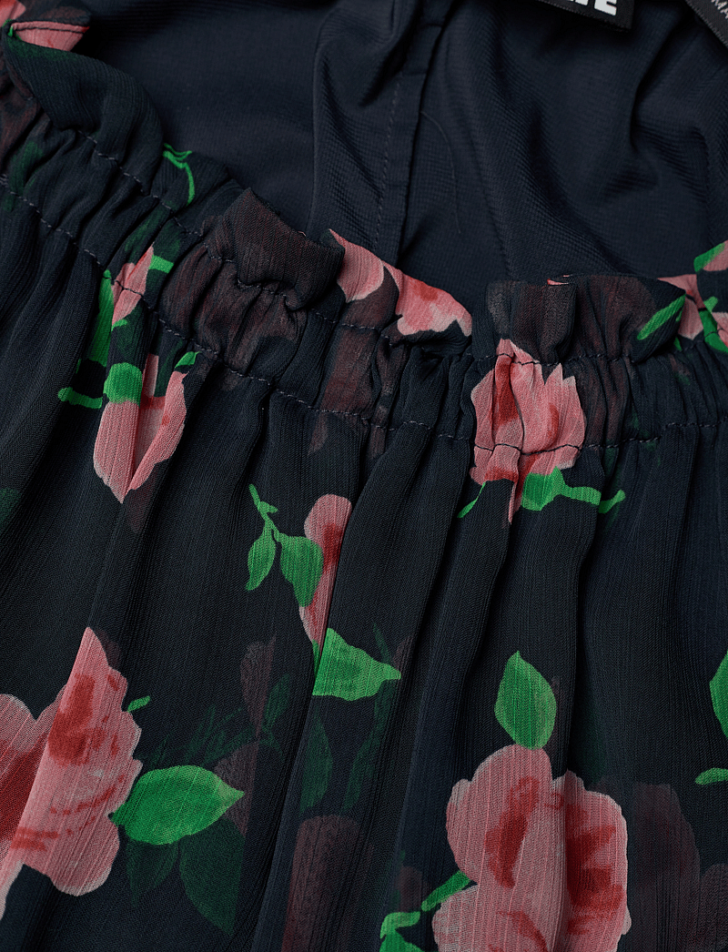 ROTATE Birger Christensen - Chiffon Maxi Dress - suvekleidid - shining rose + midnight navy comb. - 4