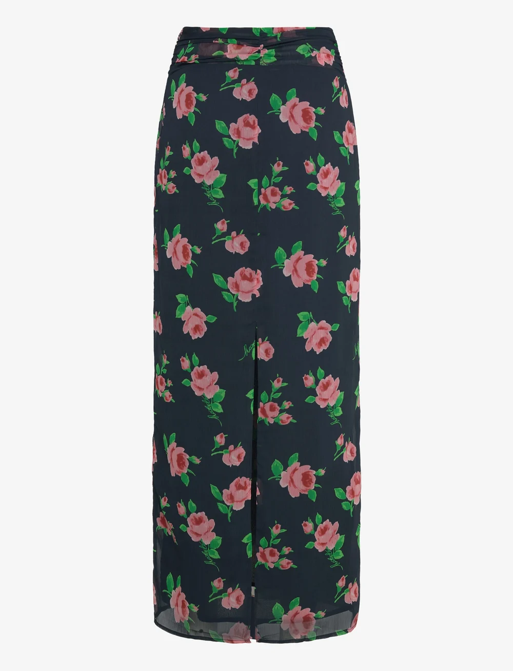 ROTATE Birger Christensen - CHIFFON MAXI SKIRT - maxi röcke - shining rose + midnight navy comb. - 1