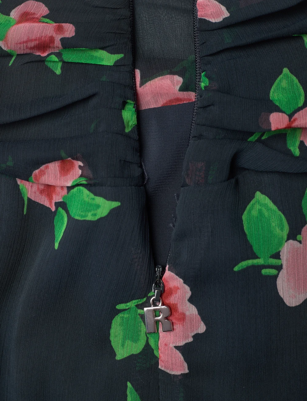 ROTATE Birger Christensen - CHIFFON MAXI SKIRT - maxi röcke - shining rose + midnight navy comb. - 2