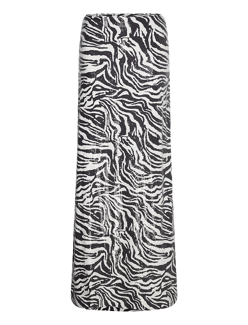 ROTATE Birger Christensen - SEQUINS MAXI SKIRT - pailletten-röcke - bright white - 0