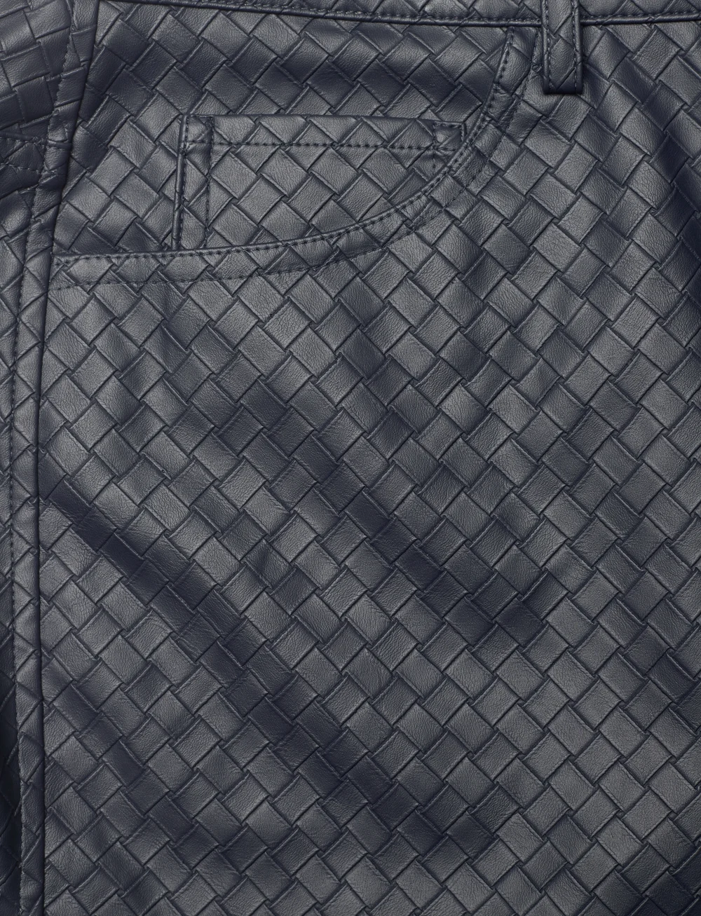 ROTATE Birger Christensen - Straight Braided Pants - lederhosen - sky captain (dark blue) - 2