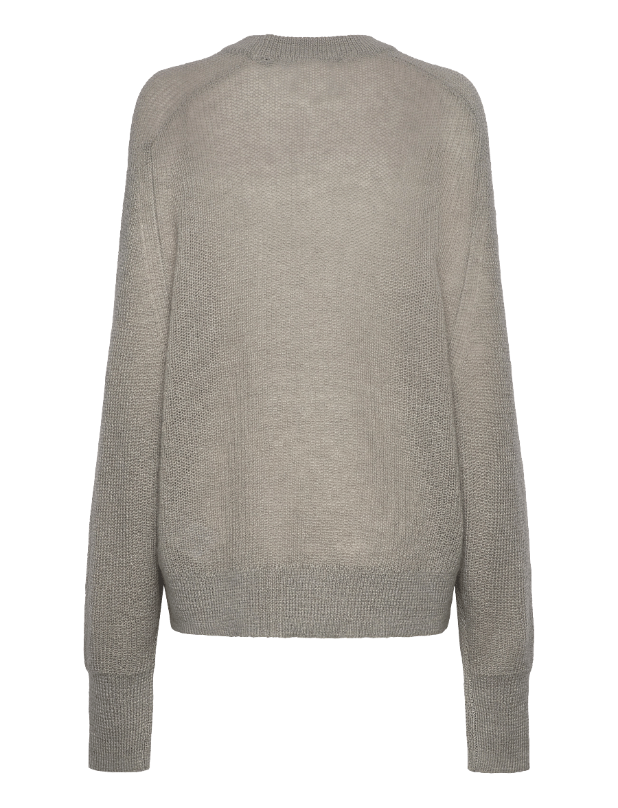 ROTATE - LIGHT KNIT LOGO SWEATER - pullover - ghost gray - 1