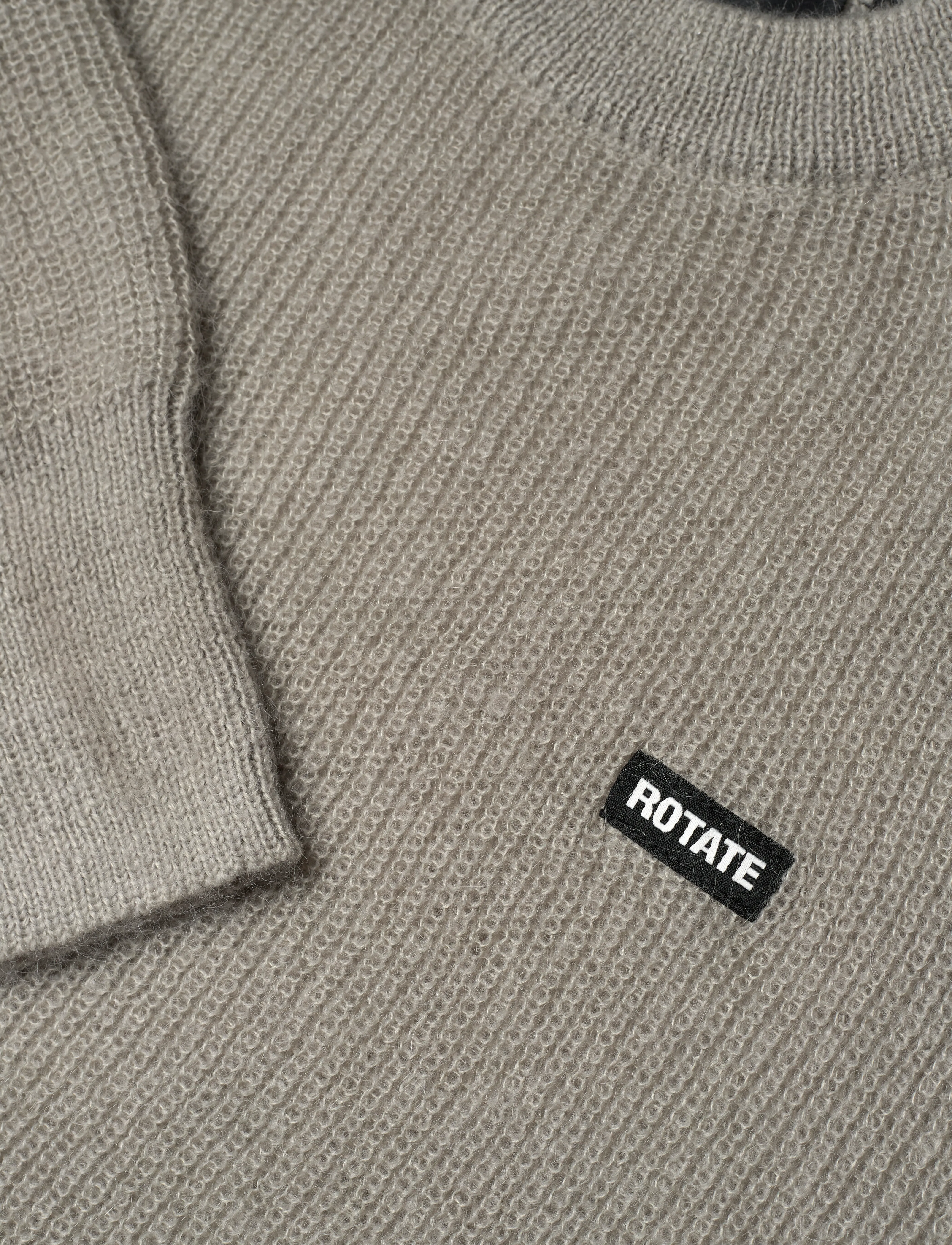 ROTATE - LIGHT KNIT LOGO SWEATER - gebreide truien - ghost gray - 2