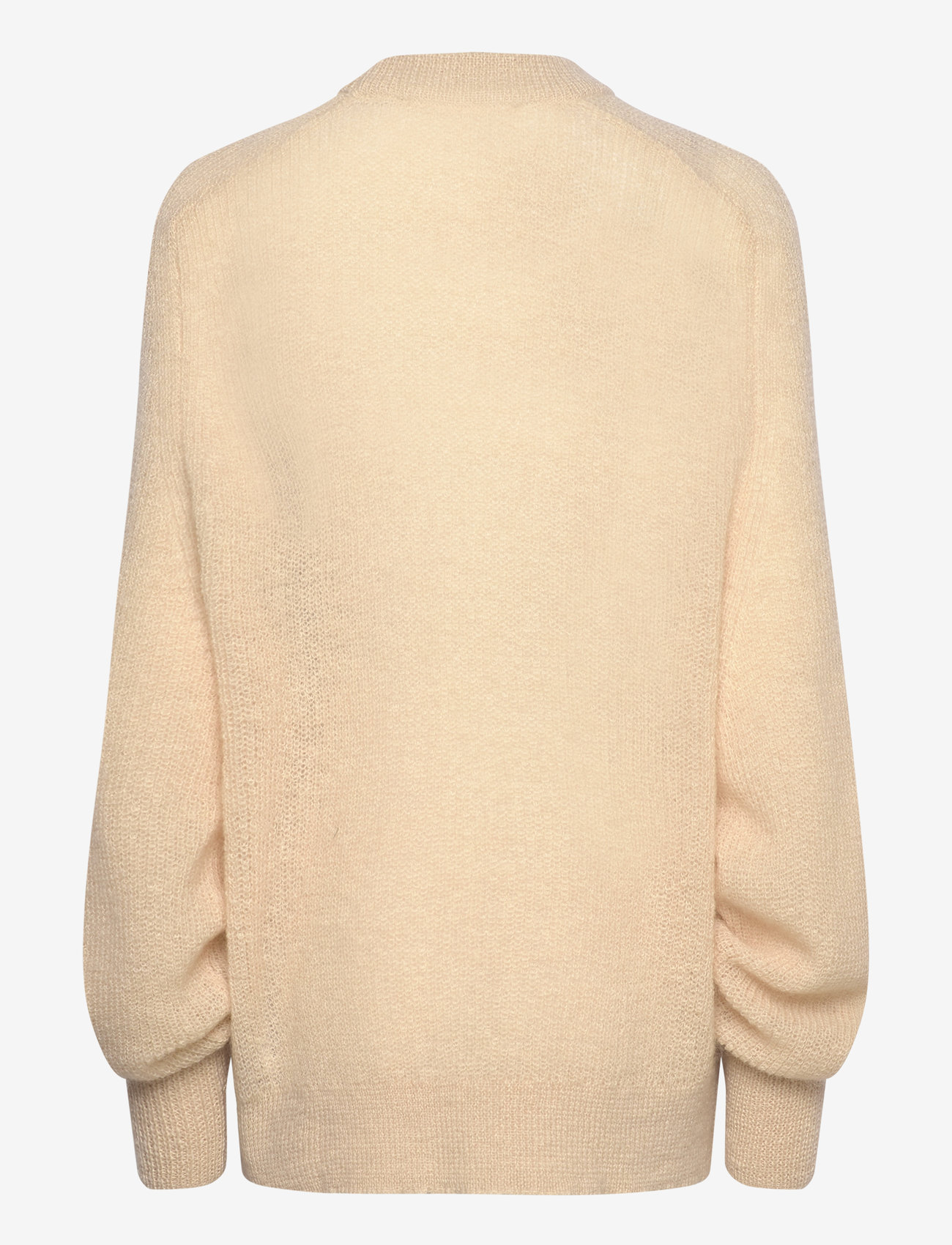 ROTATE - LIGHT KNIT LOGO SWEATER - striktrøjer - parchment - 1