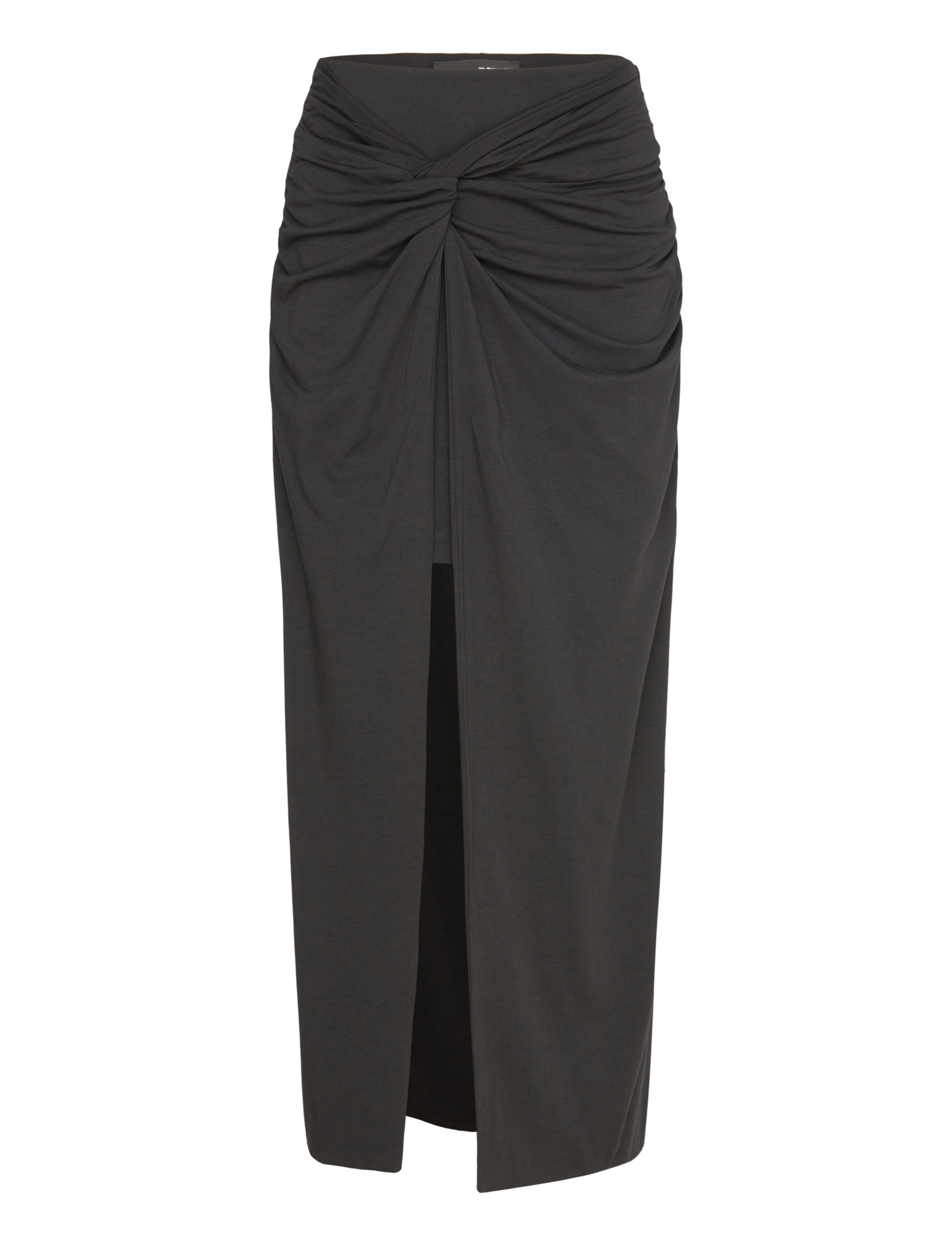 ROTATE Fitted Twisted Skirt - Clothing - BLACK / black