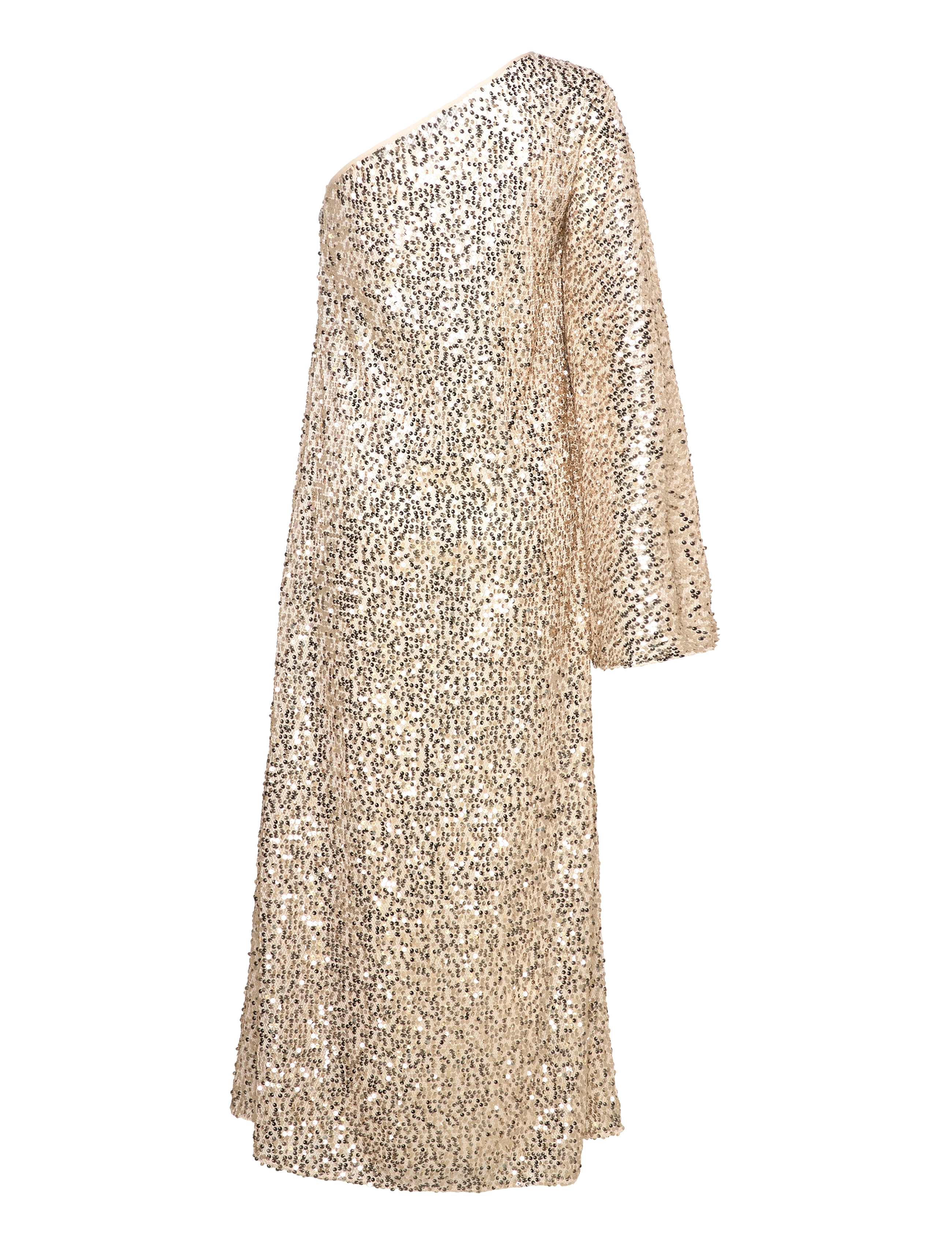ROTATE - NET SEQUINS MAXI DRESS - macadamia - 1