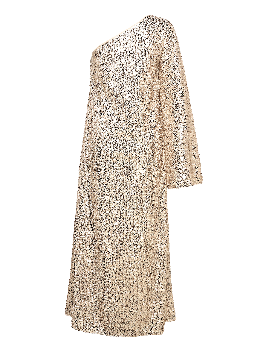 ROTATE - NET SEQUINS MAXI DRESS - macadamia - 1