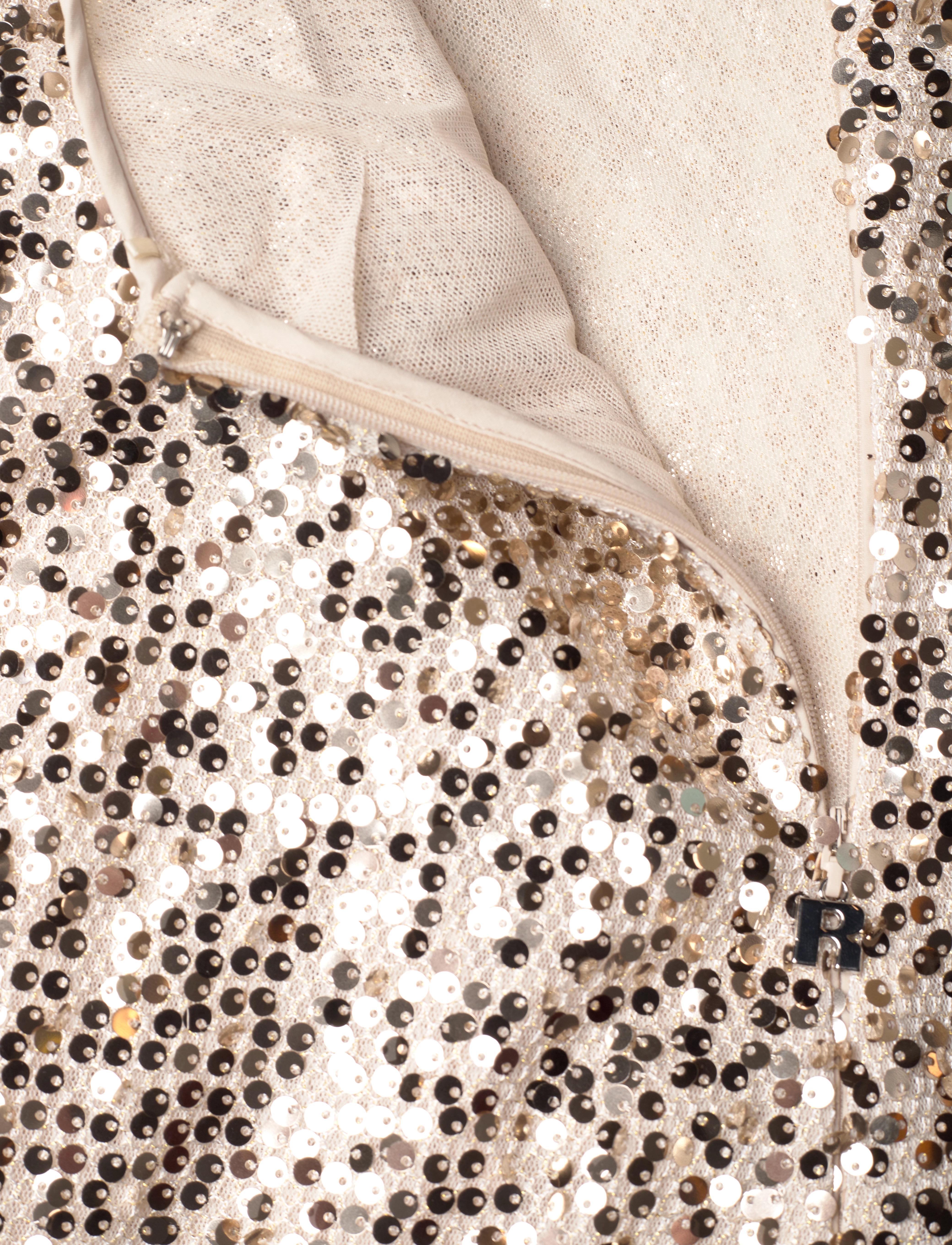 ROTATE - NET SEQUINS MAXI DRESS - macadamia - 2
