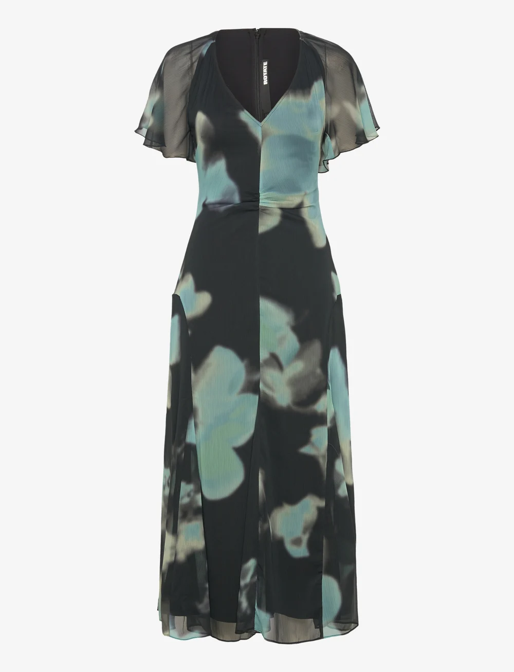 ROTATE Birger Christensen Chiffon Flowy Maxi Dress Maxi dresses Boozt