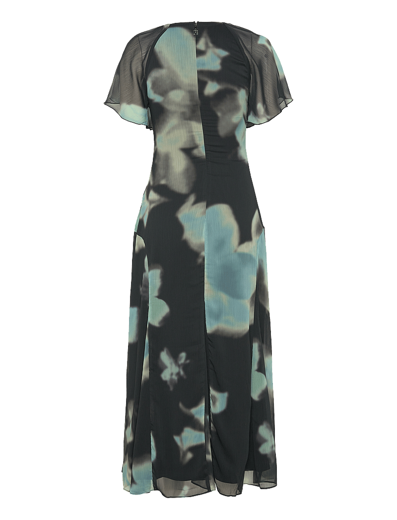 ROTATE Birger Christensen - Chiffon Flowy Maxi Dress - sommarklänningar - giant optic buttercuo + tap shoe comb. - 1