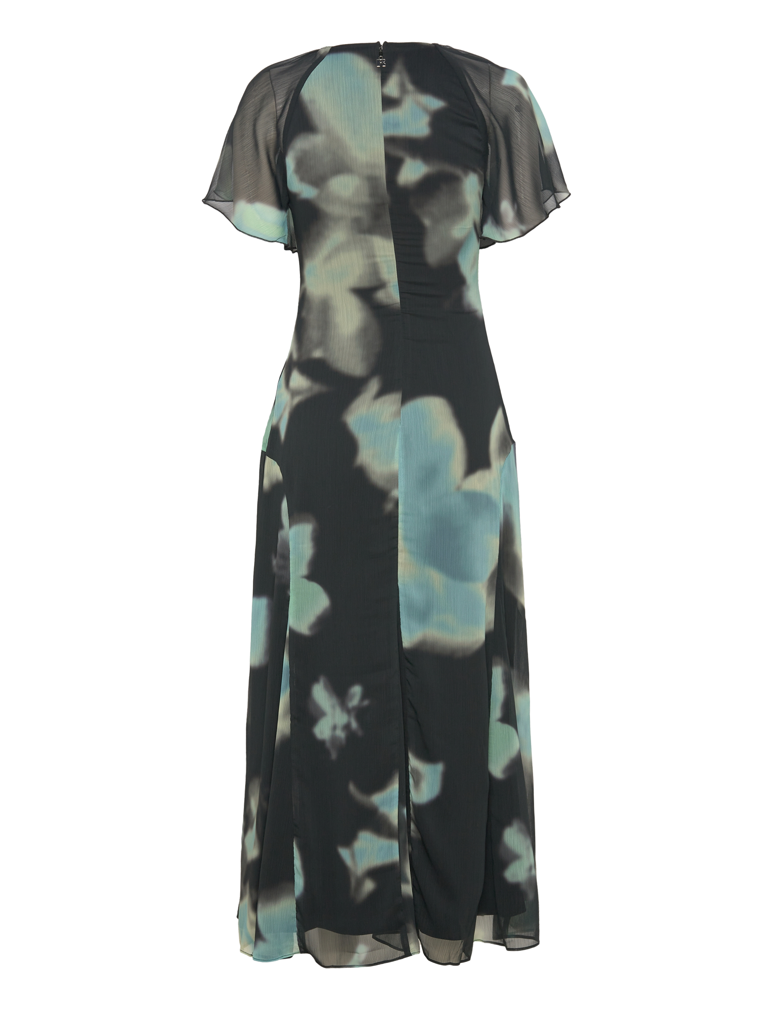 ROTATE - Chiffon Flowy Maxi Dress - giant optic buttercuo + tap shoe comb. - 1