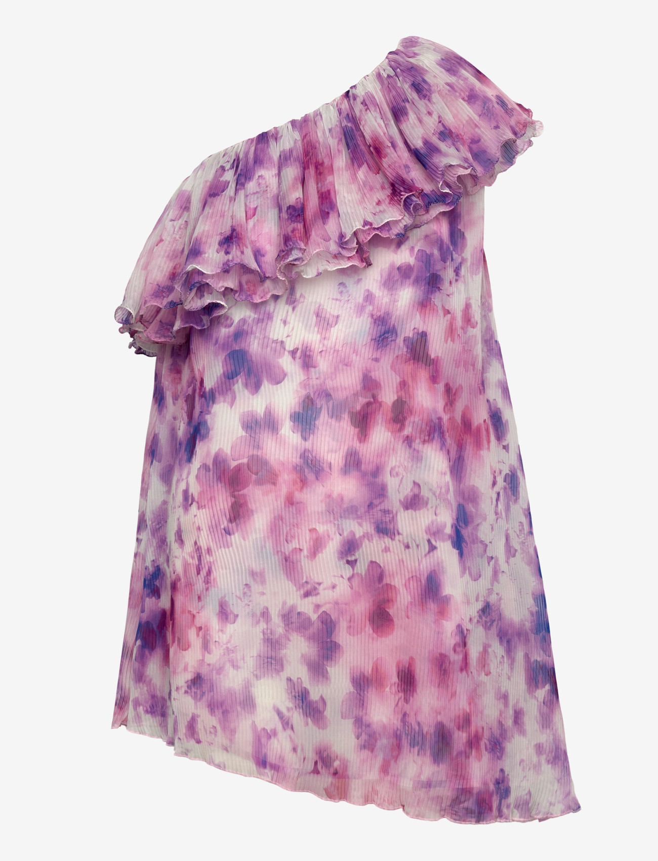 ROTATE - CHIFFON MINI FRILL DRESS - sommerkjoler - optic buttercup + peach blossom comb. - 0