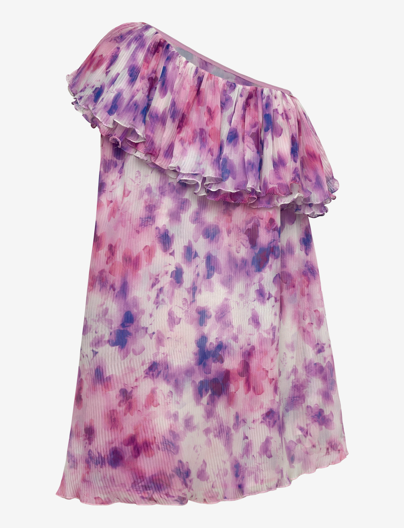 ROTATE - CHIFFON MINI FRILL DRESS - sommerkjoler - optic buttercup + peach blossom comb. - 1