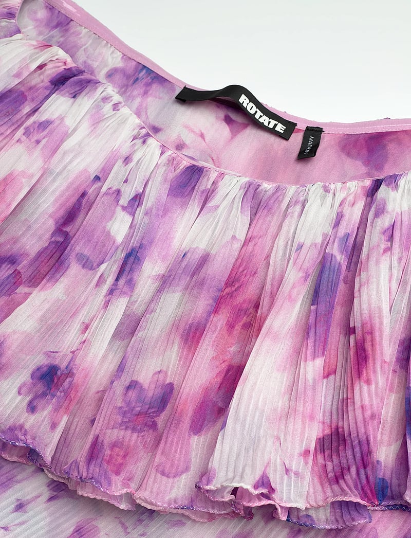 ROTATE - CHIFFON MINI FRILL DRESS - sommerkjoler - optic buttercup + peach blossom comb. - 2