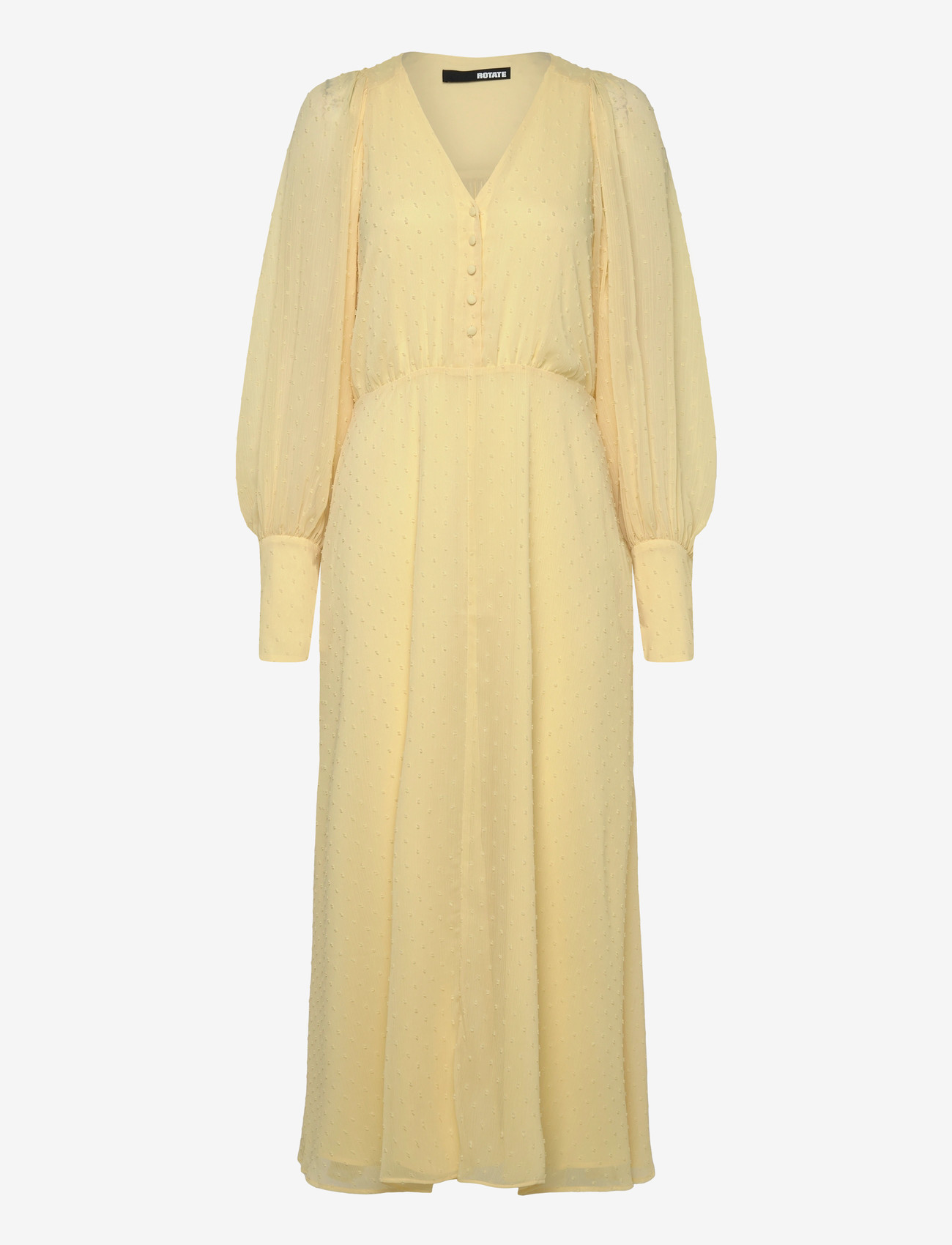 ROTATE - MIDI DRESS WITH BELT - sommerkjoler - pastel yellow - 0