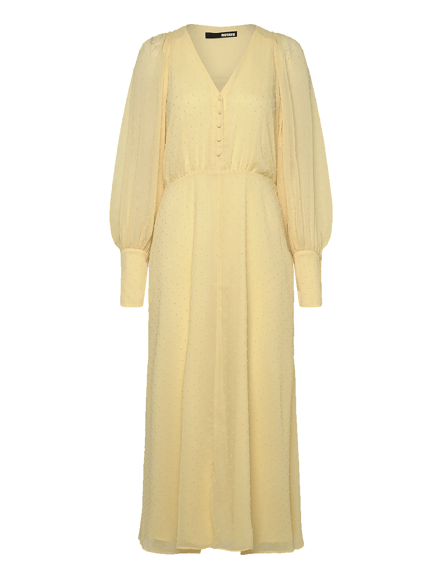 ROTATE - MIDI DRESS WITH BELT - sommerkleider - pastel yellow - 0