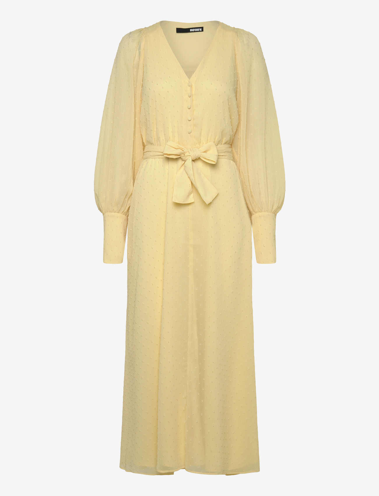 ROTATE - MIDI DRESS WITH BELT - sommerkjoler - pastel yellow - 1