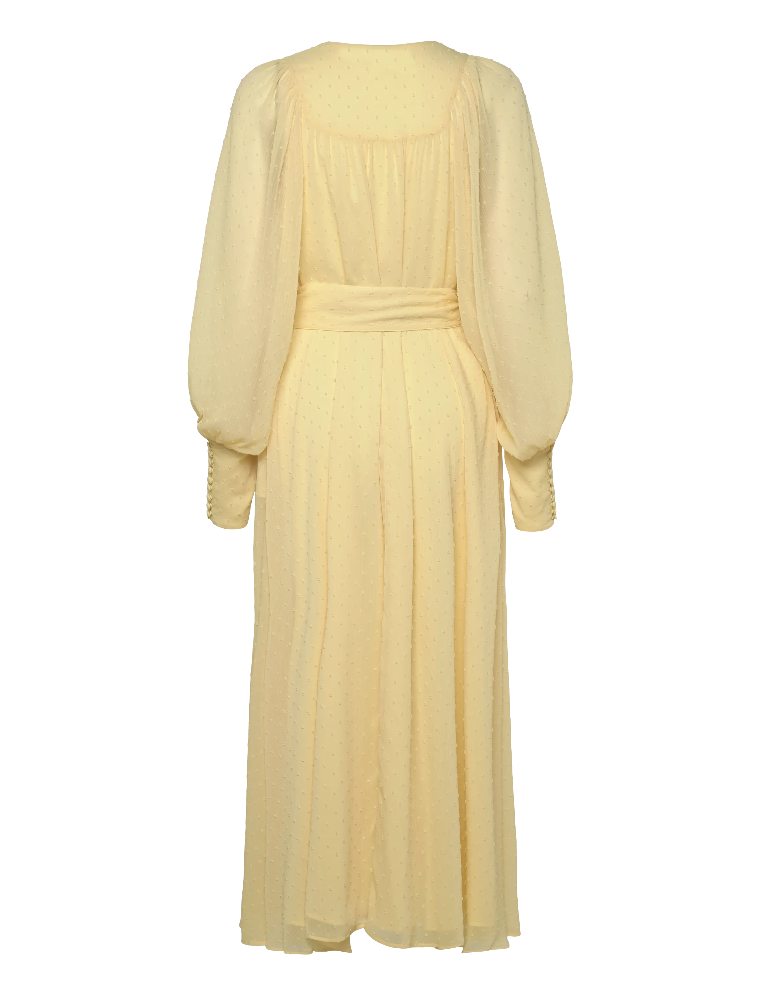 ROTATE - MIDI DRESS WITH BELT - sommerkleider - pastel yellow - 2