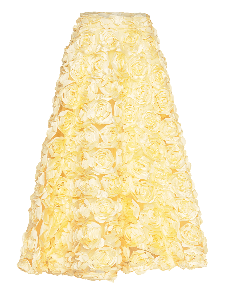 ROTATE - Maxi Sun Skirt - maxi röcke - pastel yellow - 0