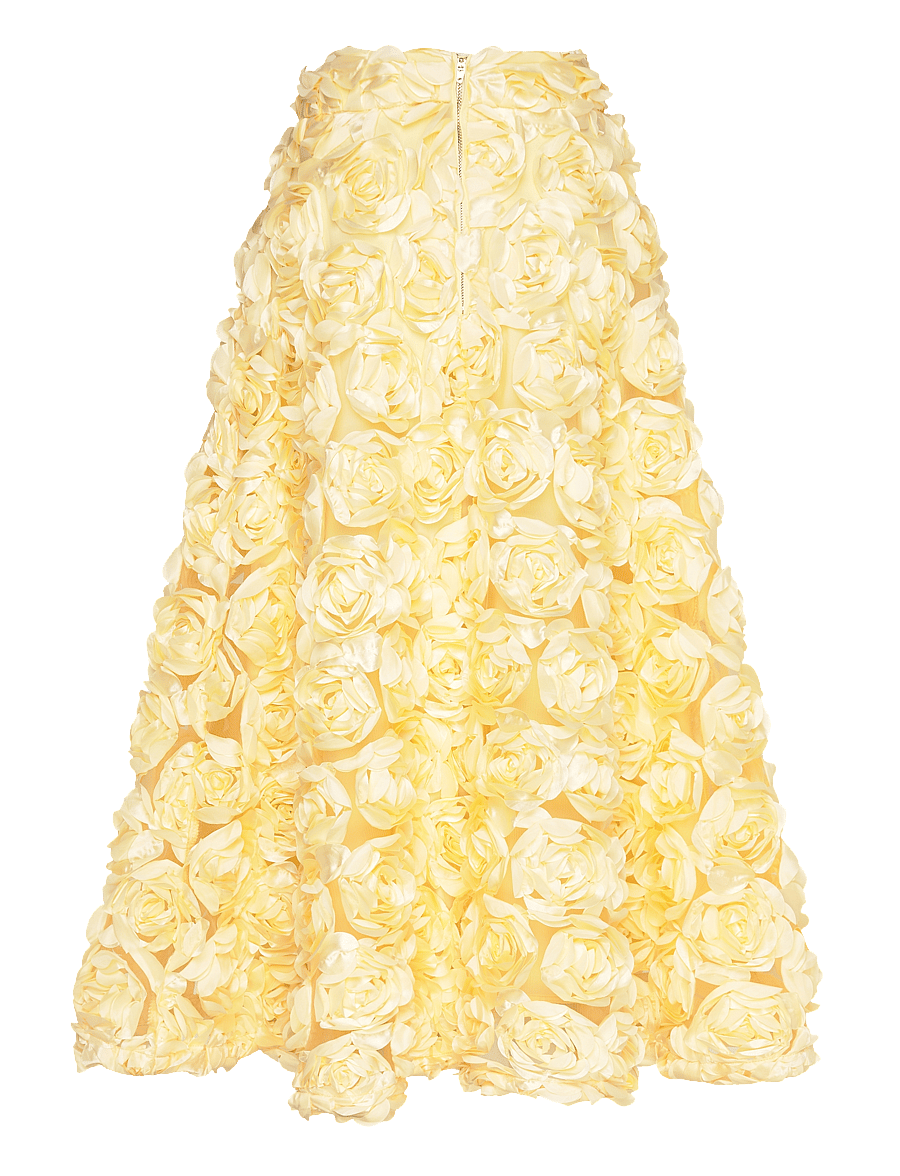 ROTATE - Maxi Sun Skirt - maxi röcke - pastel yellow - 1