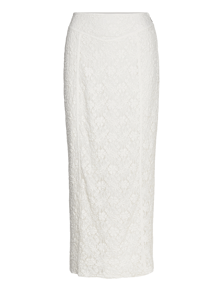 ROTATE - LACE MAXI SKIRT - midi rokken - bright white - 0
