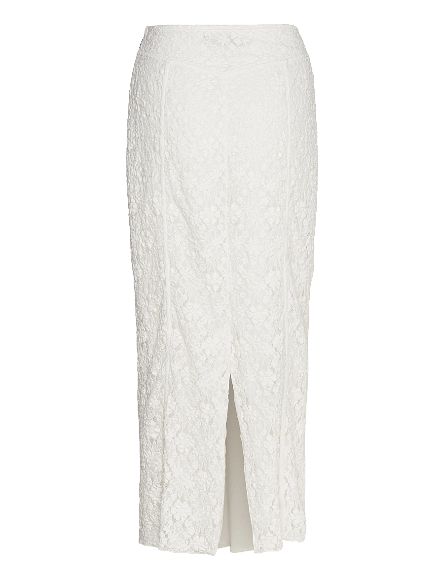 ROTATE - LACE MAXI SKIRT - midi rokken - bright white - 1