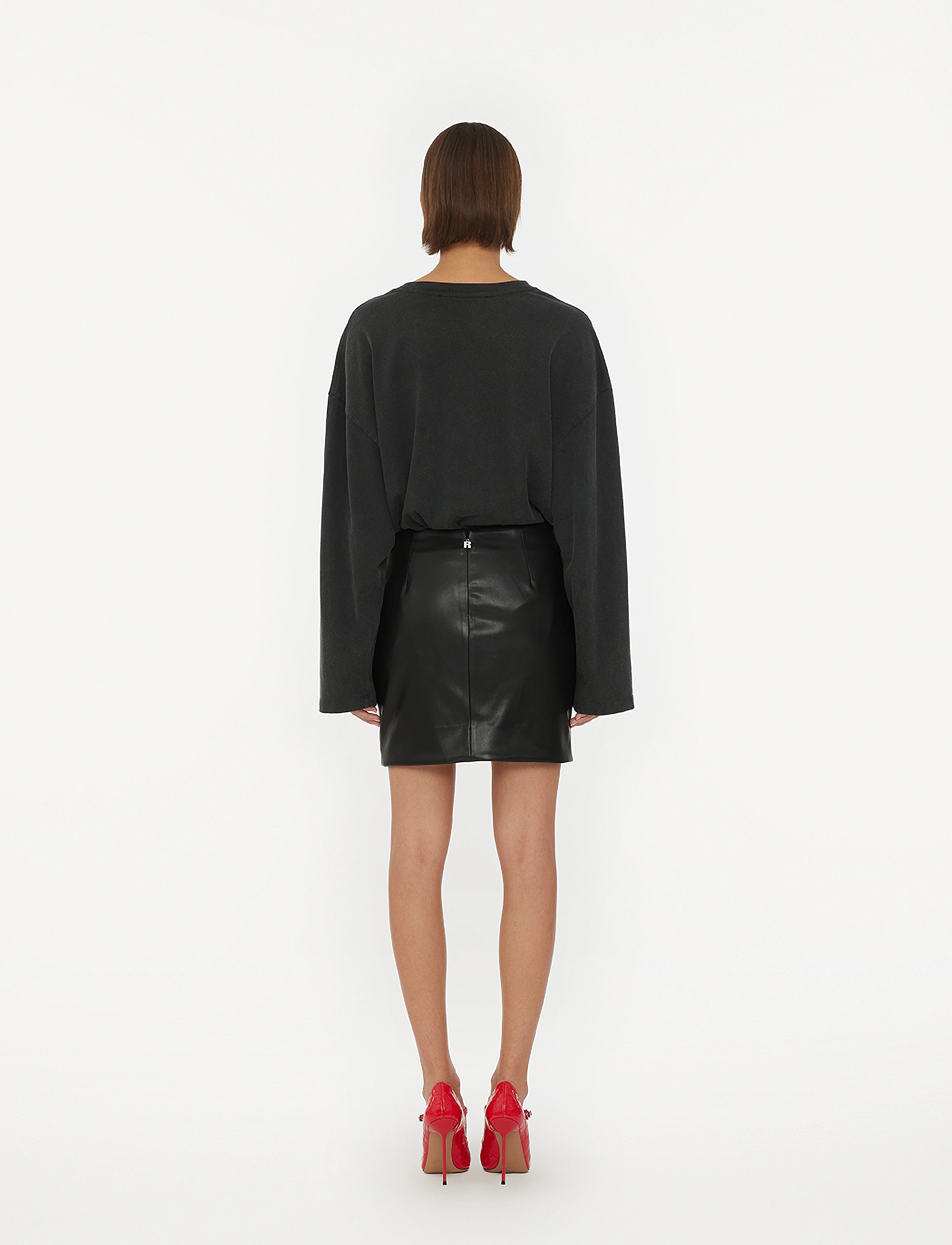 ROTATE Birger Christensen - Draped Mini Skirt - black - 3