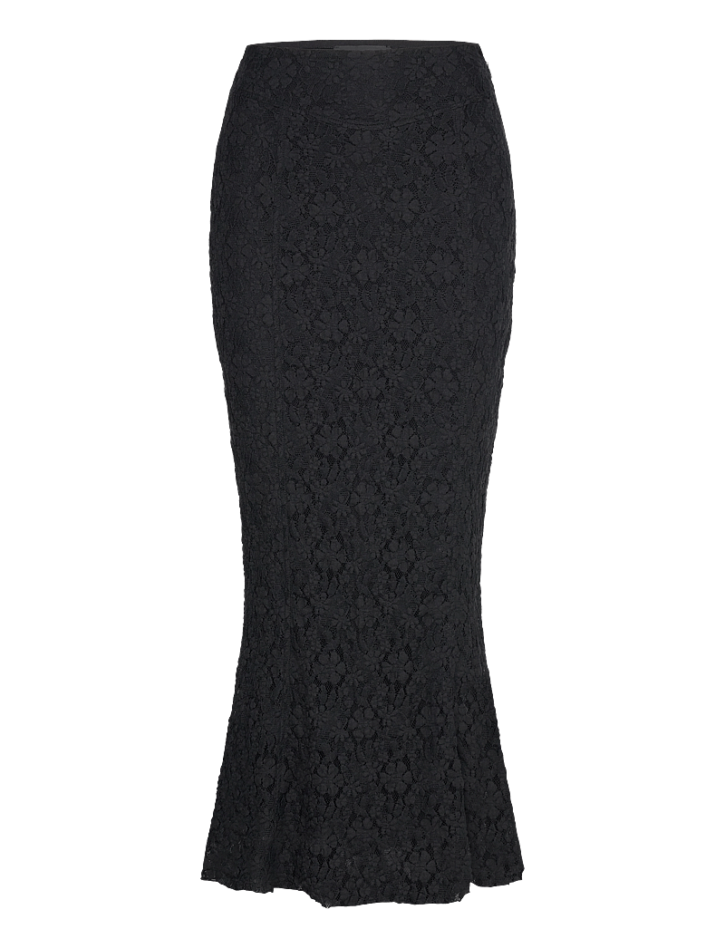 ROTATE Birger Christensen - Lace Midi Skirt - midi skirts - black - 1