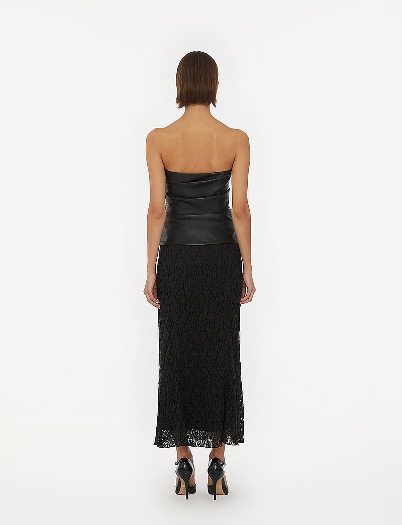 ROTATE Birger Christensen - Lace Midi Skirt - midi skirts - black - 3