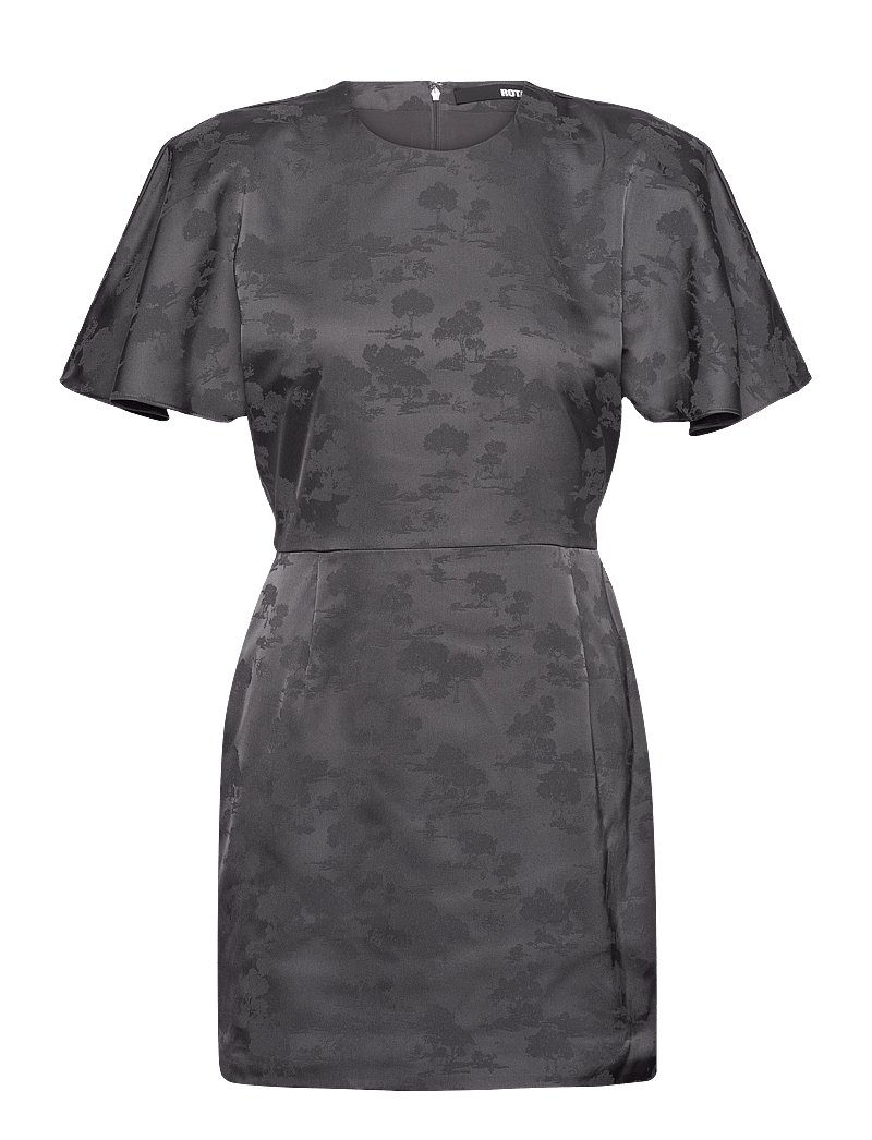 ROTATE Birger Christensen - Short Sleeve Mini Dress - partykleider - gray pinstripe - 1