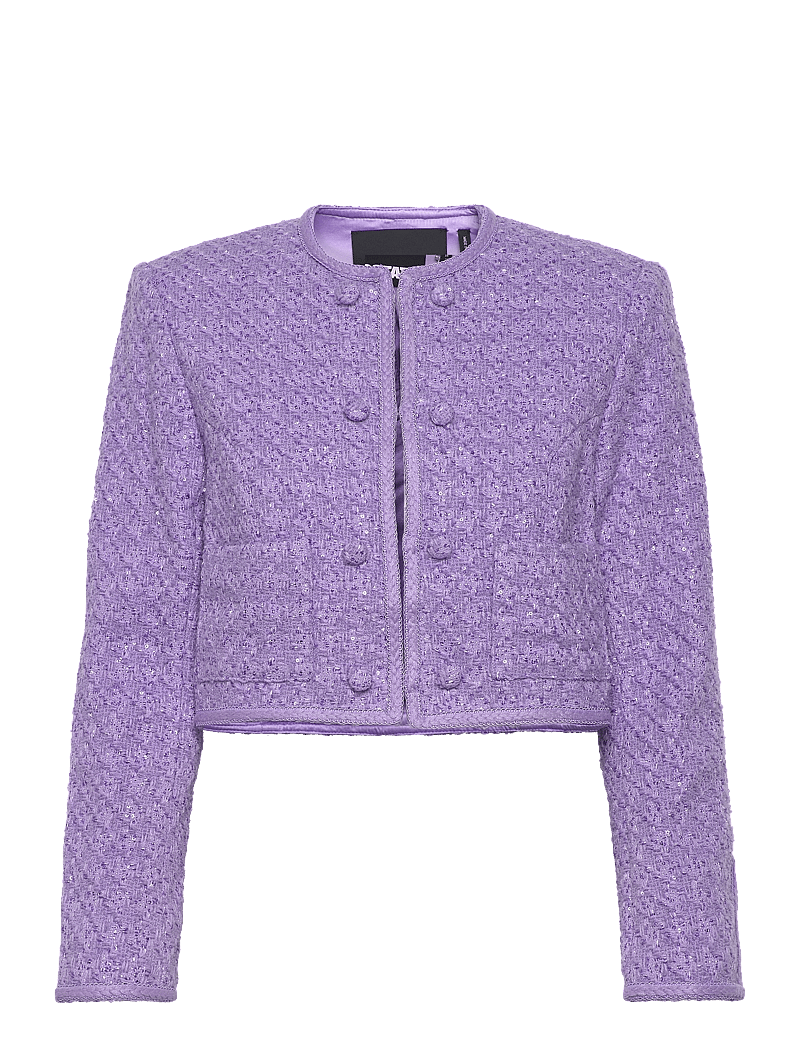 ROTATE Birger Christensen - Boucle Crop Jacket - bouclé - bougainvillea - 0