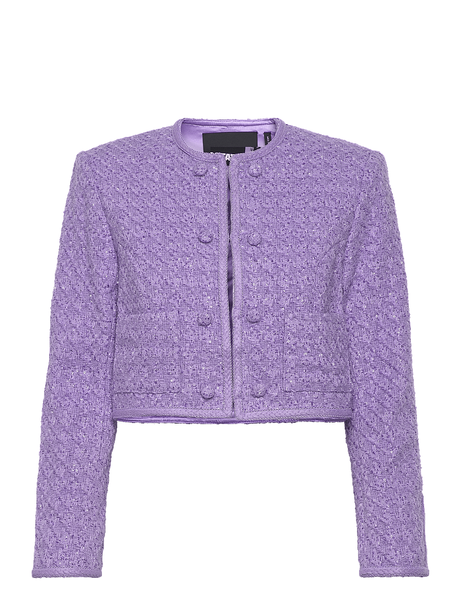 ROTATE - Boucle Crop Jacket - bougainvillea - 0