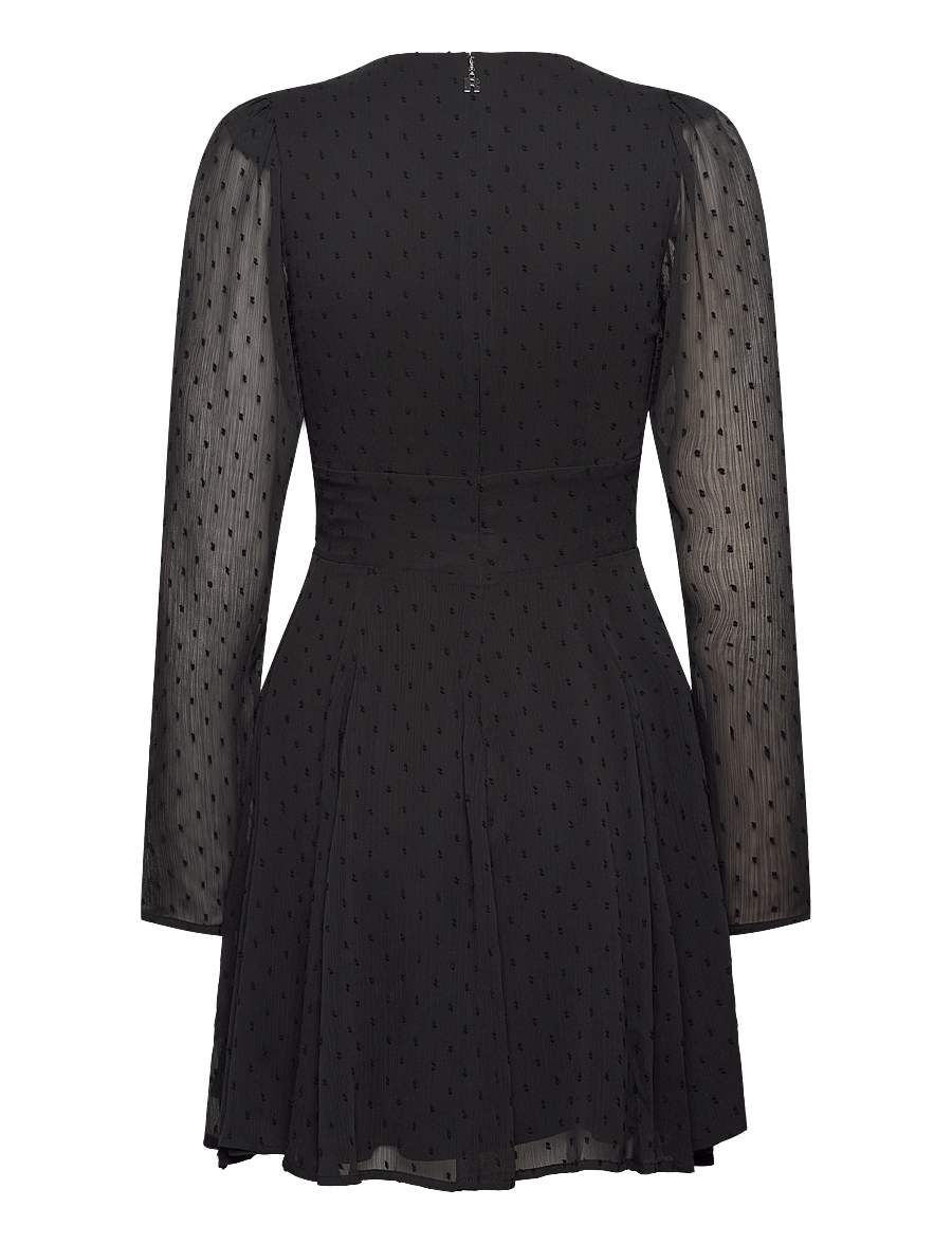 ROTATE - LONG SLEEVE MINI DRESS - black - 2