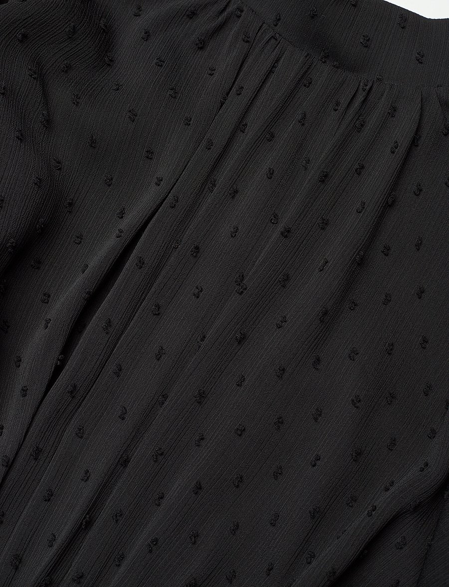 ROTATE - PUFF SLEEVE MIDI DRESS - festkjoler - black - 2