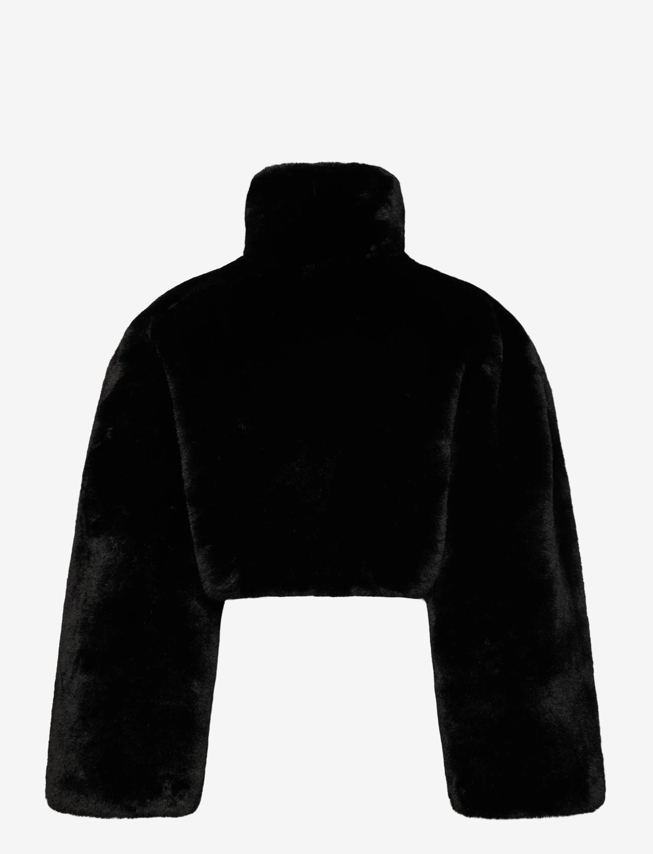 ROTATE - FAUX FUR CROP JACKET - black - 1
