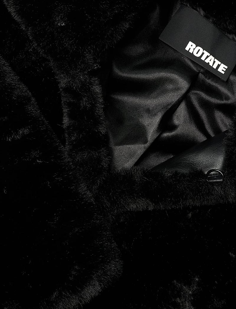 ROTATE - FAUX FUR CROP JACKET - faux fur - black - 2